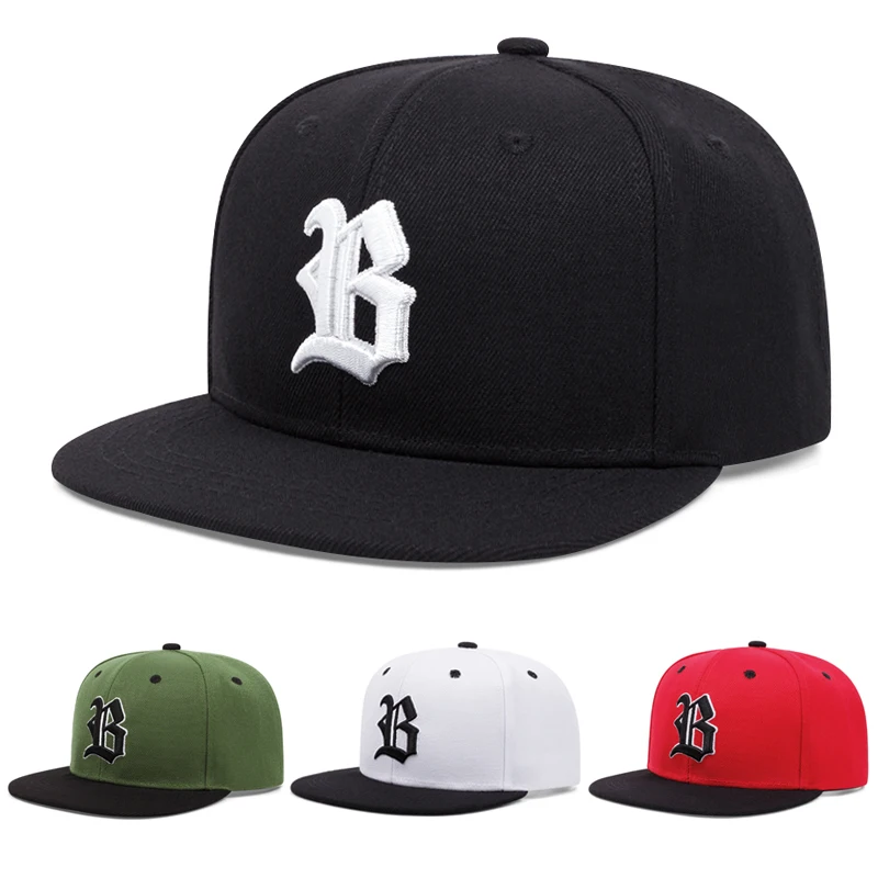Aquatic Sports Hat - หมวกสเก็ตบอร์ดสไตล์โกธิคตัวอักษร B 2 ตัวใหม่ หมวกฮิปฮอปสำหรับสตรีทแดนซ์ หมวกกันแดดสำหรับกีฬากลางแจ้ง