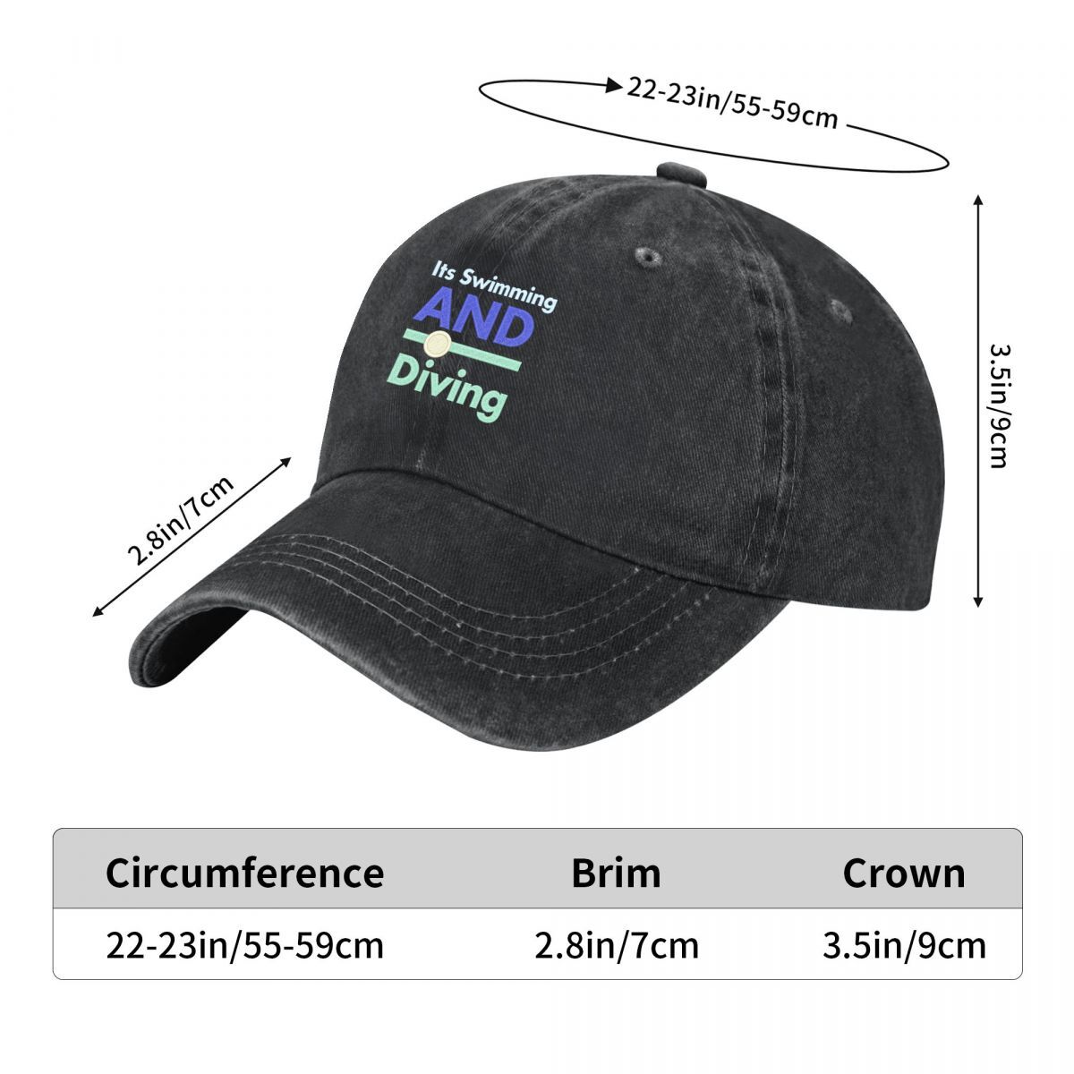 หมวกเบสบอลผ้าฝ้ายฟอกสไตล์วินเท - Aquatic Sports Hat บทวิจารณ์และราคา